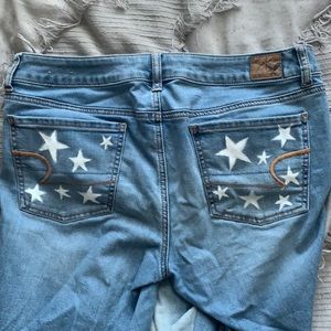 Hand painted Jeans
